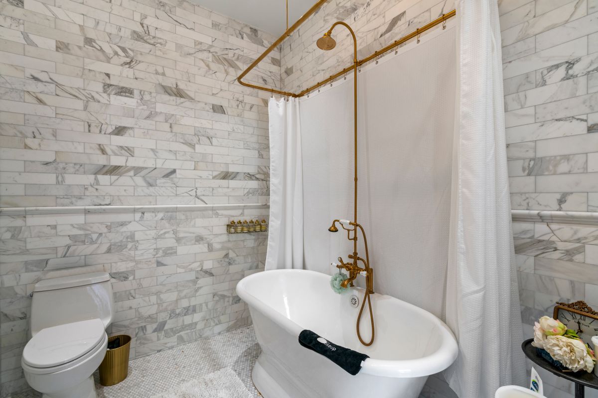 Gray bathroom